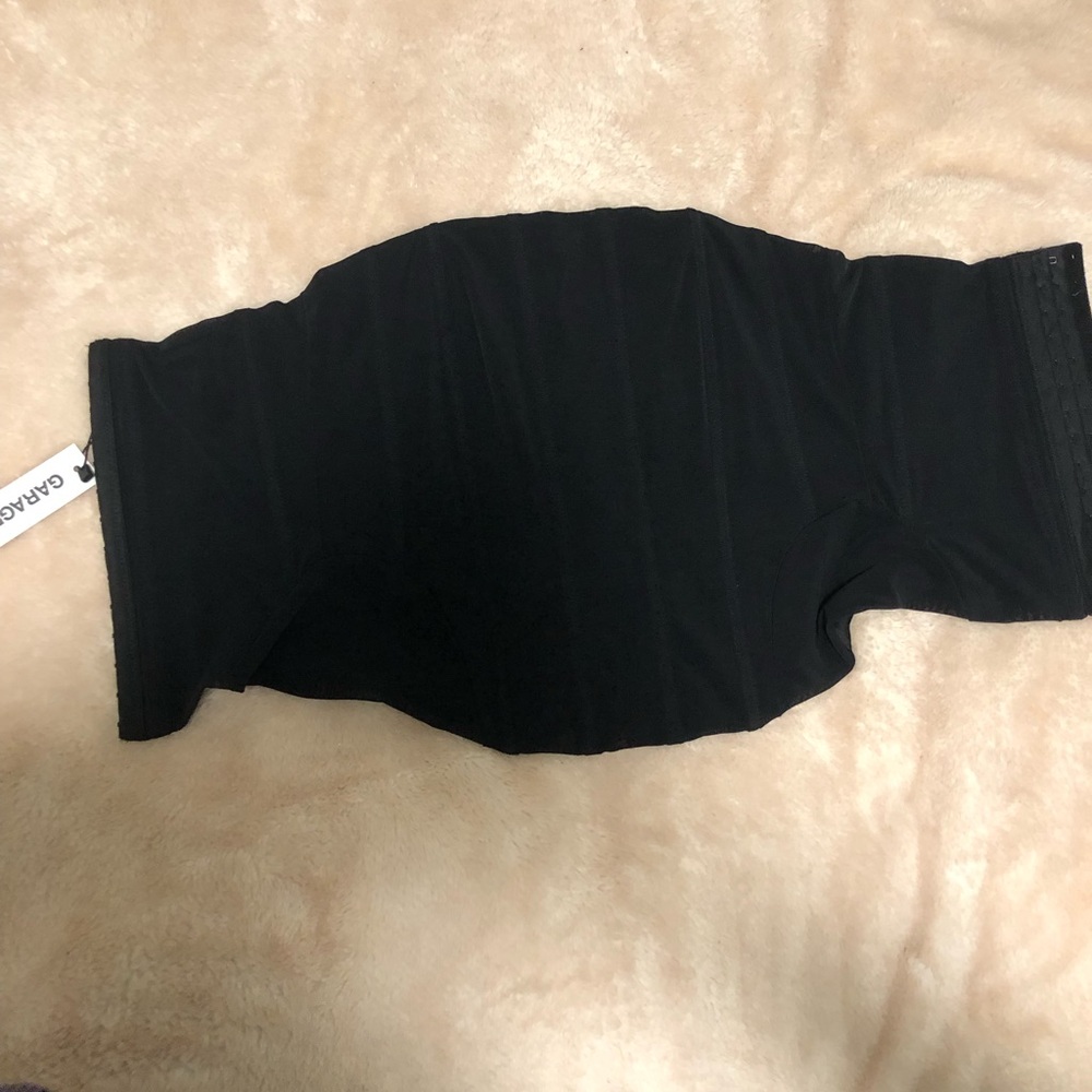 Garage Jet Black Longline Tube Corset - Picture 4 of 5